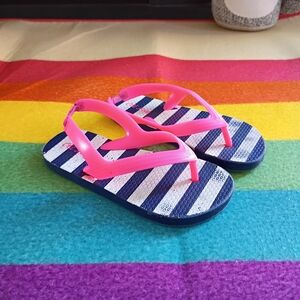 Old Navy Toddler 10 Stripe Flip Flops Sandals